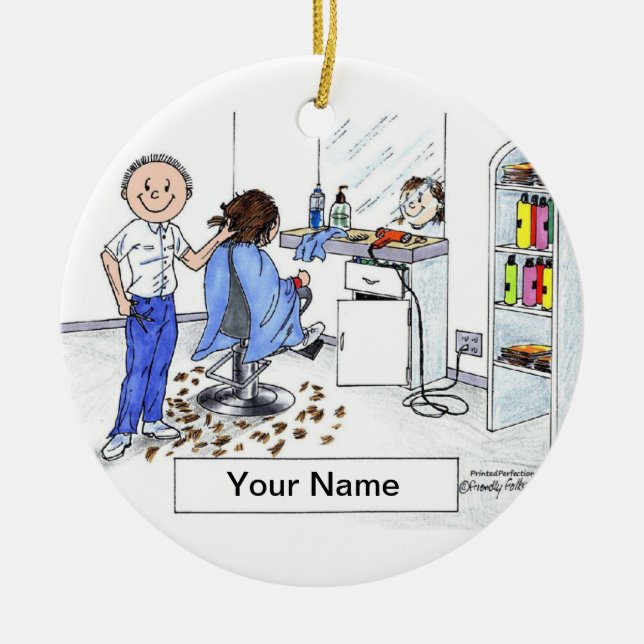 Décoration En Céramique Coiffeur - Homme (Devant)