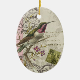 Décoration En Céramique Colibri vintage...ornement