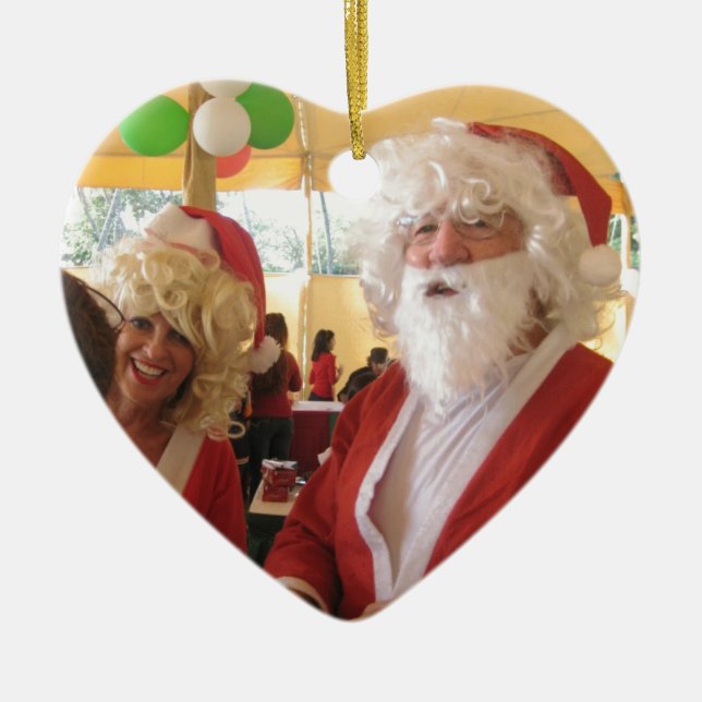 Décoration En Céramique Collection Père Noël élégante. (Devant)