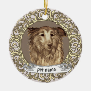 Décoration En Céramique Collie Loving Memory ornament