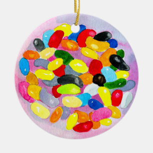 Décoration En Céramique Colonnes sucrées et colorées de bonbons
