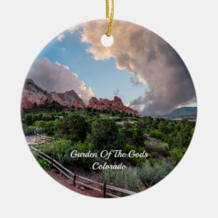 Décoration En Céramique Colorado Sleeping Giant Sunrise Circle Ornament