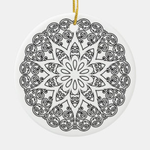 Décoration En Céramique Coloriez Votre Propre MANDALA - Livre de coloriage