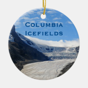 Décoration En Céramique Columbia Icefields Athabasca Travel Ornament