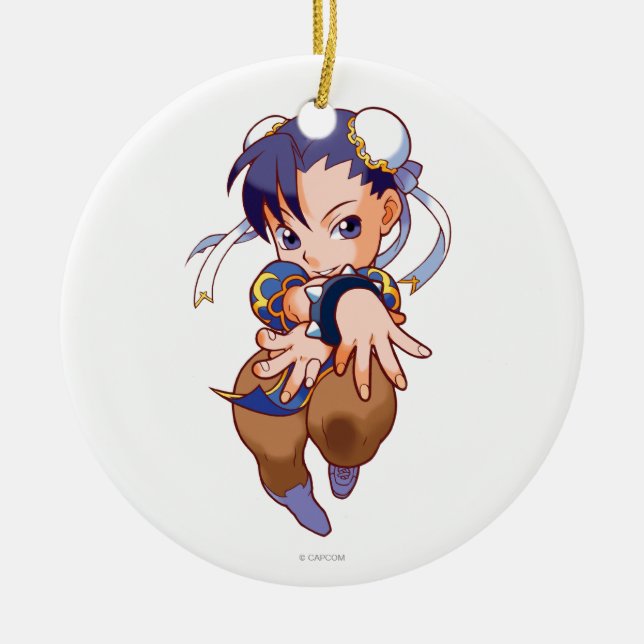 Décoration En Céramique Combattant Chun-Li de poche (Devant)