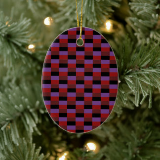 Décoration En Céramique Combinaison foncée, rouge et violette