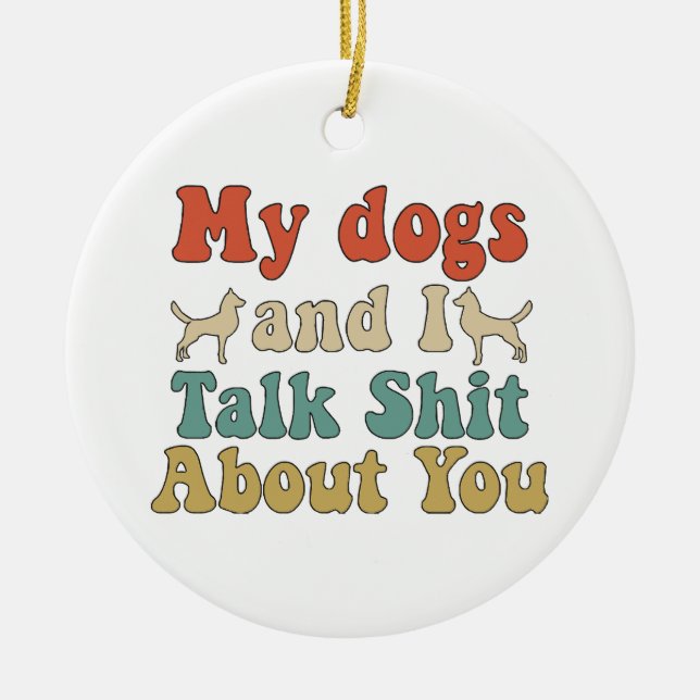 Décoration En Céramique Comme si les gens amenaient leurs chiens et vous p (Devant)