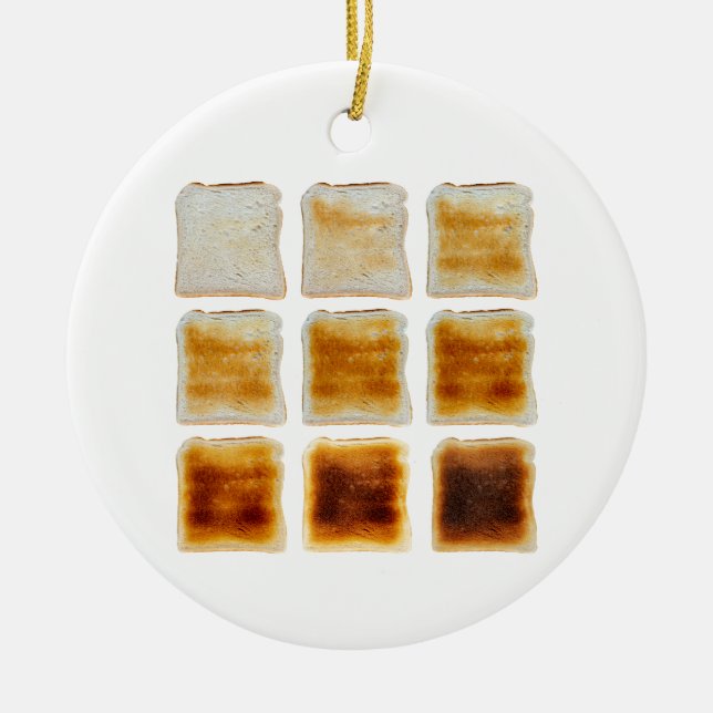 Décoration En Céramique Comment Aimez-Vous Votre Toast Fait ? (Devant)
