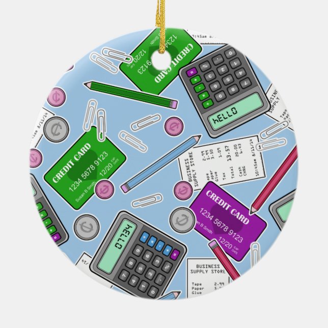 Décoration En Céramique Comptabilité/motif orienté de comptable (Dos)