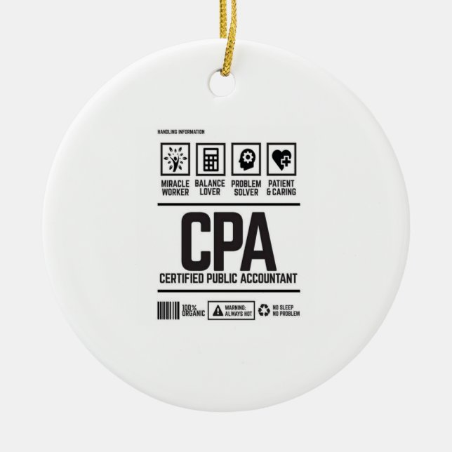 Décoration En Céramique comptable public agréé - CPA (Devant)