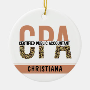 Décoration En Céramique Comptable public certifié CPA Leopard