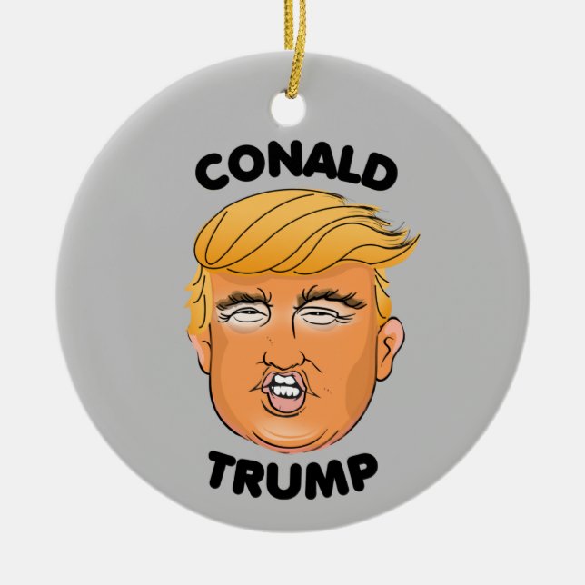 DÉCORATION EN CÉRAMIQUE CONALD TRUMP (Devant)