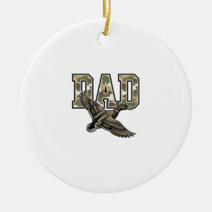 Décoration En Céramique Conception de chemise vectorielle Camo Papa Canard