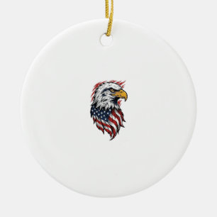 Décoration En Céramique Conception de chemise vectorielle d'aigle patrioti