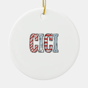 Décoration En Céramique Conception de chemise vectorielle de nom CICI patr