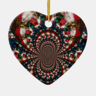 Décoration En Céramique Conception Kaleidoscope Père Noël spéciale