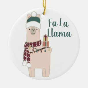 Décoration En Céramique Conception mignonne de lama de La des vacances fa