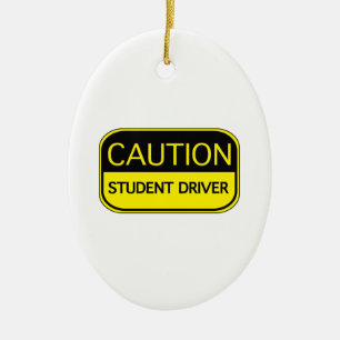 Décoration En Céramique Conducteur d'étudiant de précaution