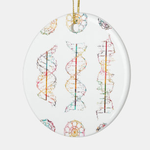 Décoration En Céramique conformation de l'hélice de l'ADN