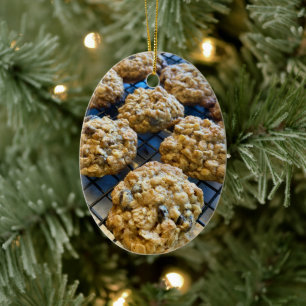 Décoration En Céramique Cookies de farine d'avoine