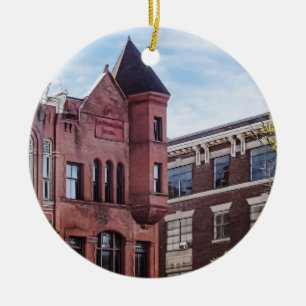 Décoration En Céramique Cooperstown NY - Premier bâtiment de la Banque nat