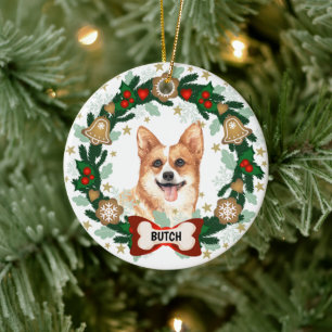 Décoration En Céramique Corgi Dog Christmas Cug Dog Cookie Wurth