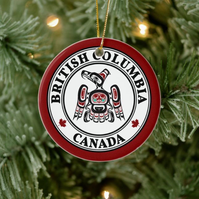 Décoration En Céramique Côte Pacifique Nord-Ouest Haida Kaigani Thunderbir (Arbre)