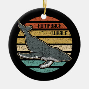 Décoration En Céramique Coucher de soleil Vintage de baleine à bosse