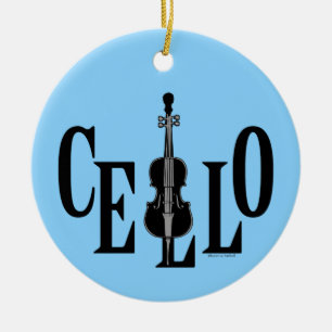 Décoration En Céramique Coucou dans le violoncelle