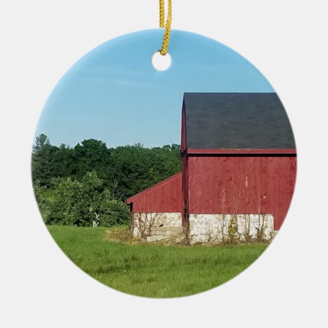 Décoration En Céramique Country Barn (Devant)