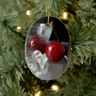 Décoration En Céramique Coupe de cerises