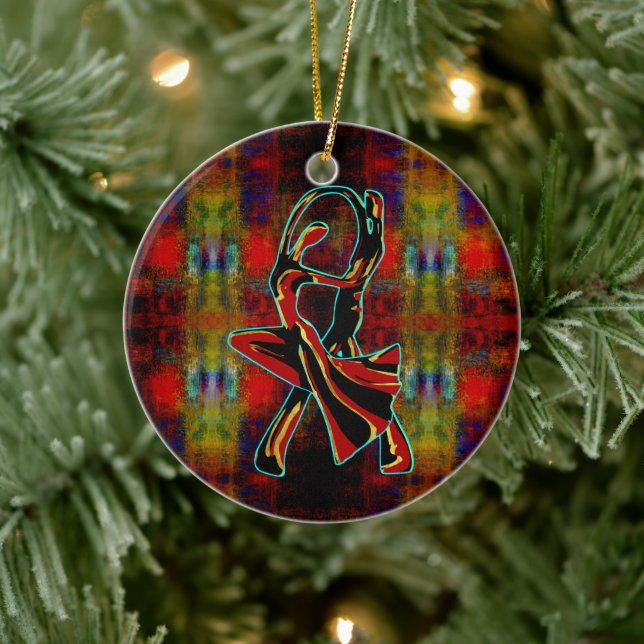 Décoration En Céramique Couple dansant (Arbre)