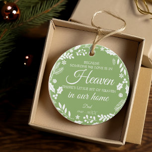 Décoration En Céramique Couronne de feuillage de quelqu'un au ciel Photo v