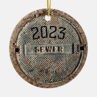 Décoration En Céramique Couverture de trou d'égout officielle 2023
