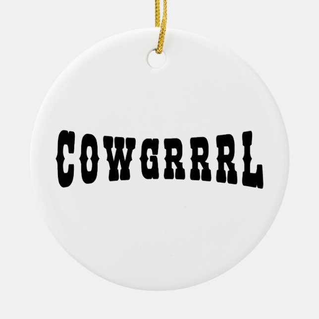 DÉCORATION EN CÉRAMIQUE COWGRRRL (Devant)