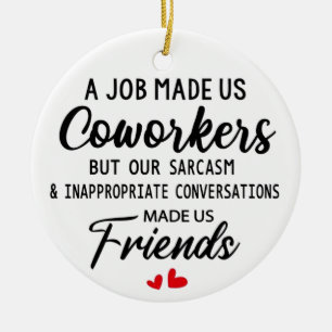Décoration En Céramique Coworker Noël Cadeau de Noël