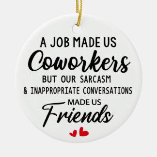 Décoration En Céramique Coworker Noël Cadeau de Noël