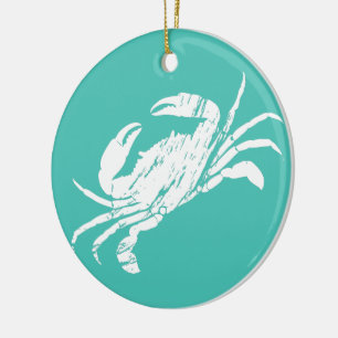 Décoration En Céramique Crabe de Noël