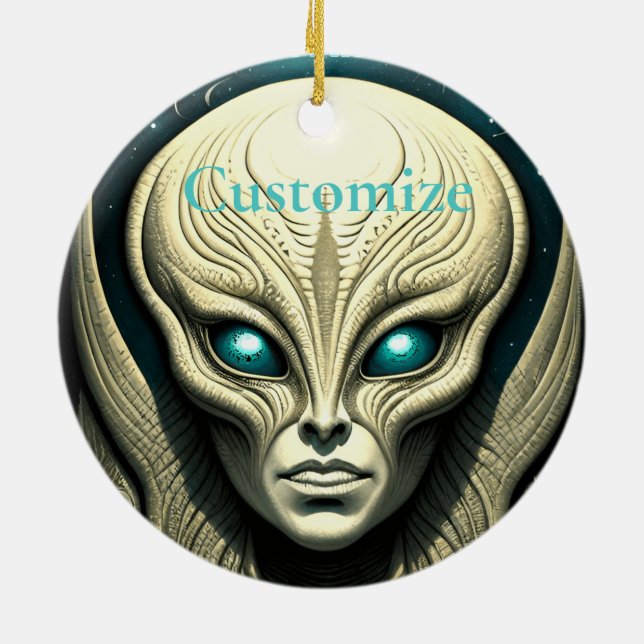 Décoration En Céramique Crâne Alien Tête Thunder_Cove (Dos)