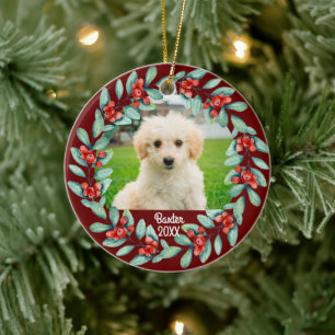 Décoration En Céramique Créez votre propre chien de compagnie photo Noël
