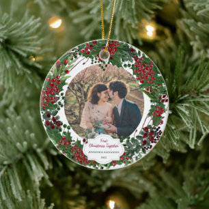 Décoration En Céramique Créez votre propre photo de votre Premier Noël Ens