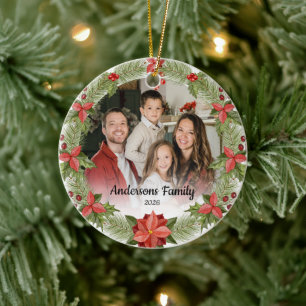 Décoration En Céramique Créez Votre Propre Photo Personnalisée Nom de Fami