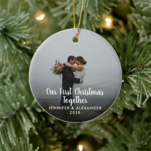 Décoration En Céramique Créez votre propre première photo de Noël ensem