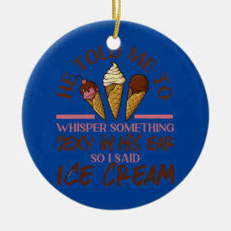 Décoration En Céramique Crème De Glace Cone Il M'A Dit À Whisper