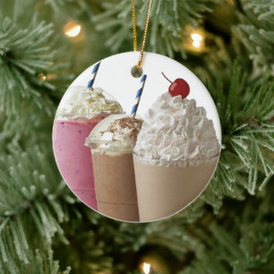 Décoration En Céramique Crème glacée au chocolat à la fraise au lait