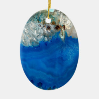 Décoration En Céramique cristal bleu