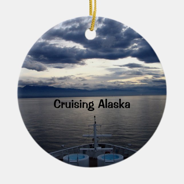 Décoration En Céramique Croisière Alaska (Devant)