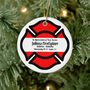 Décoration En Céramique Croix de St. Florian (Style 2) Circulaire