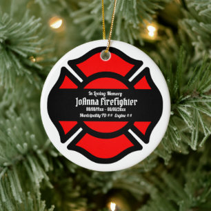 Décoration En Céramique Croix de St. Florian (Style 3) Circulaire