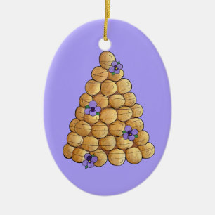 Décoration En Céramique Croquembouche Choux Bun Cream Puffs Mariage Gâteau
